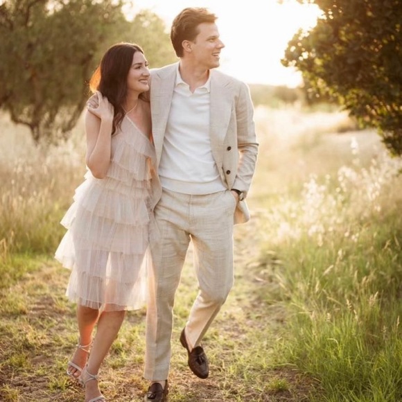 The Bar Kai Midi Party Dress - Sparkle Nude Size 2 - Picture 3 of 6